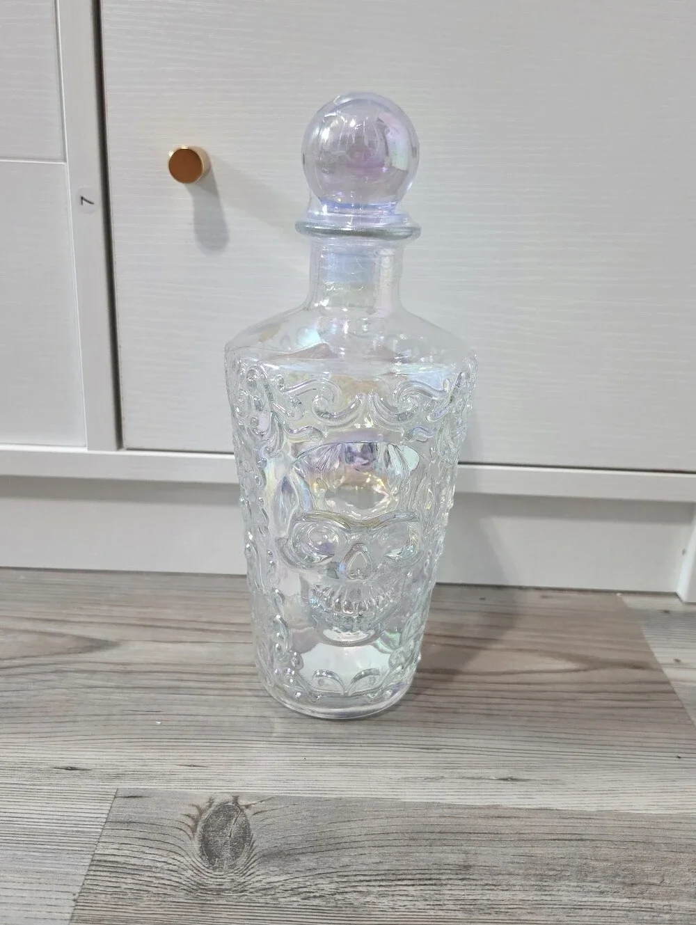 Target Bullseye Playground Halloween 2026 Iridescent Skull Glass Decanter